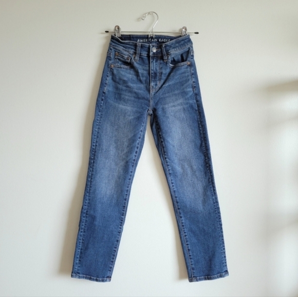 ❤[3/$35] AE Next Level Slim Straight Jean Cropped Petite Length - Picture 5 of 9